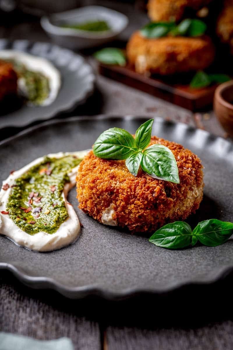 Wild mushroom wellington with red wine jus
